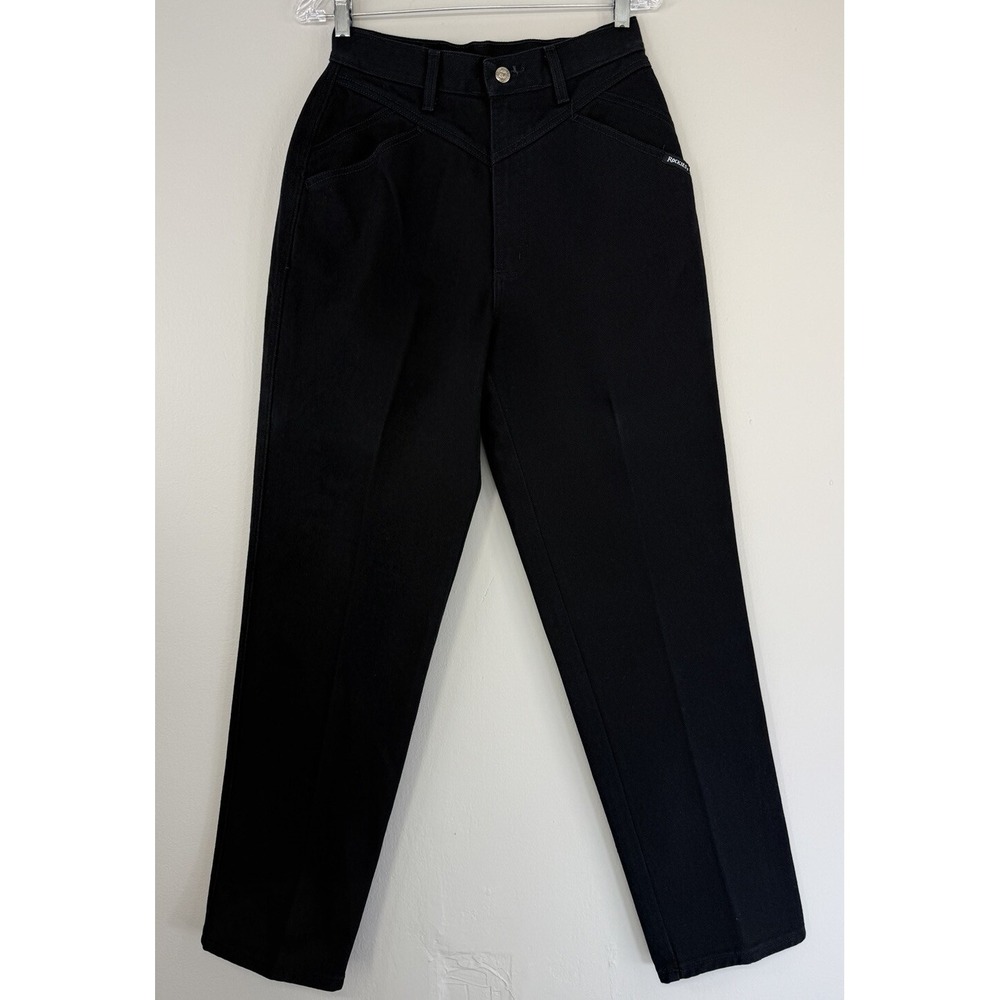Rocky Mountain Rockies Bareback Jeans Woman's 12 (28x31) Black Western High Rise
